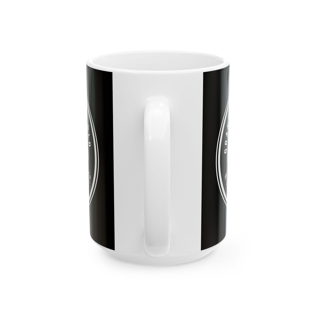 Non UK Sales 11oz And 15oz White Mug With (Grandads not old, Hes a classic) B/W