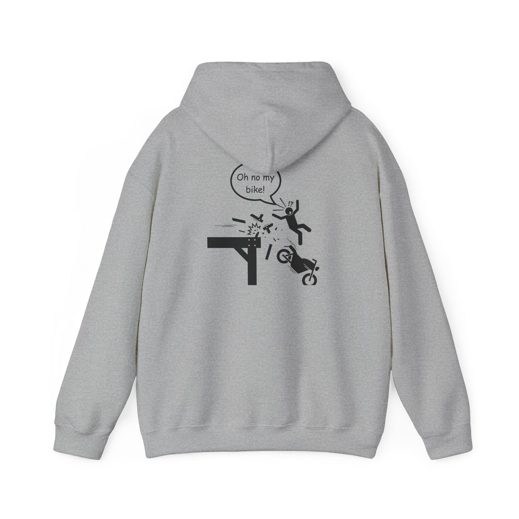 Non UK Sales Hooded Sweatshirt (Oh no my bike (Pier) W/B