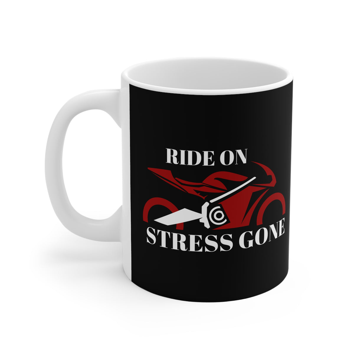 11oz White Mug With (Stress Gone) (2)