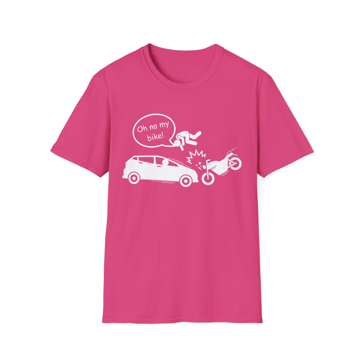 Motorbike T-shirt with 'Oh No My Bike!' (3)