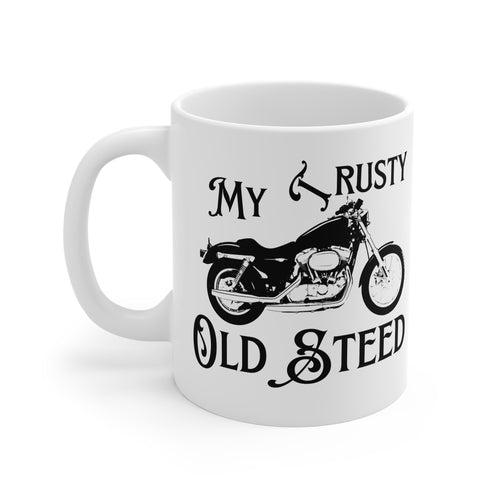 11oz White Mug With 'My Trusty (Rusty) Old Steed' (2)