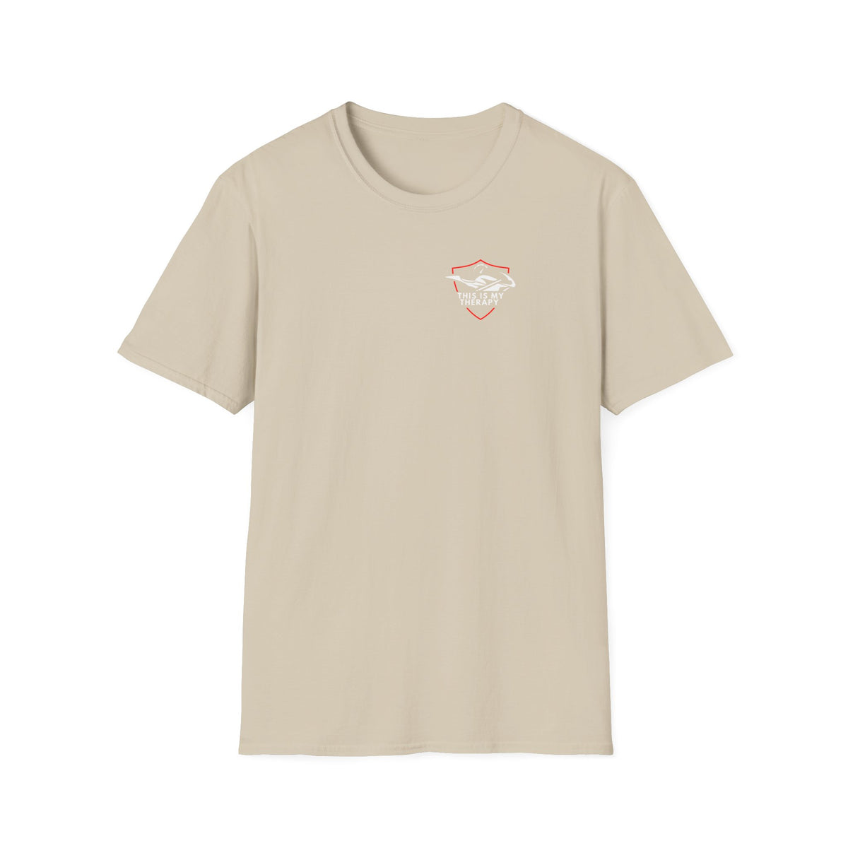 Motorbike T-shirt with 'This is my Therapy' (1) Small Logo