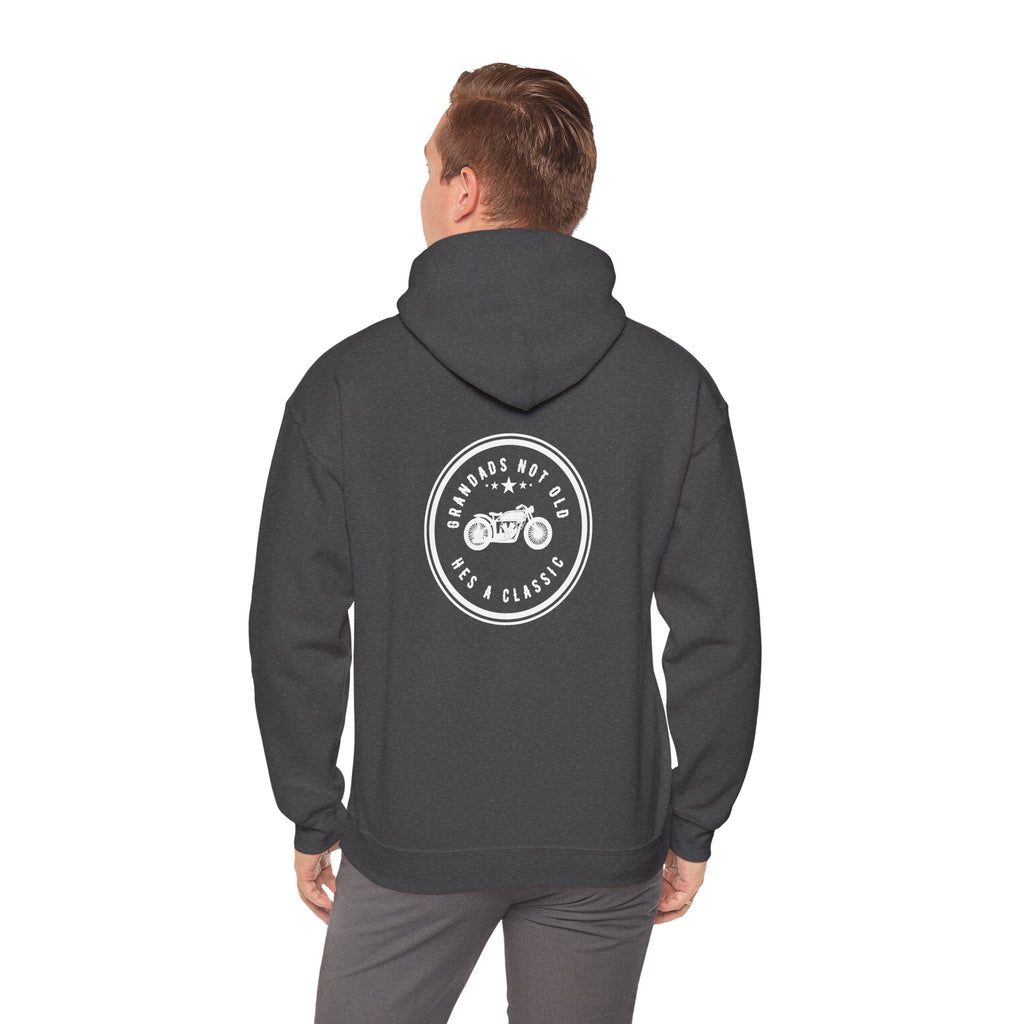 Non UK Sales Hooded Sweatshirt (Grandads not old, Hes a classic) W/B