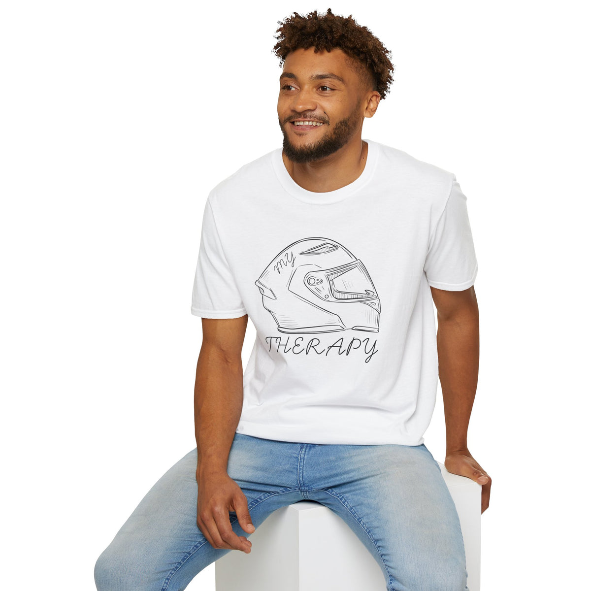 Motorbike T-shirt with 'My Therapy' (2)