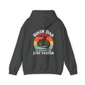 Unisex Heavy Blend™ Hooded Sweatshirt (Biker Dad, Like A Normal Dad, Just Faster) Back