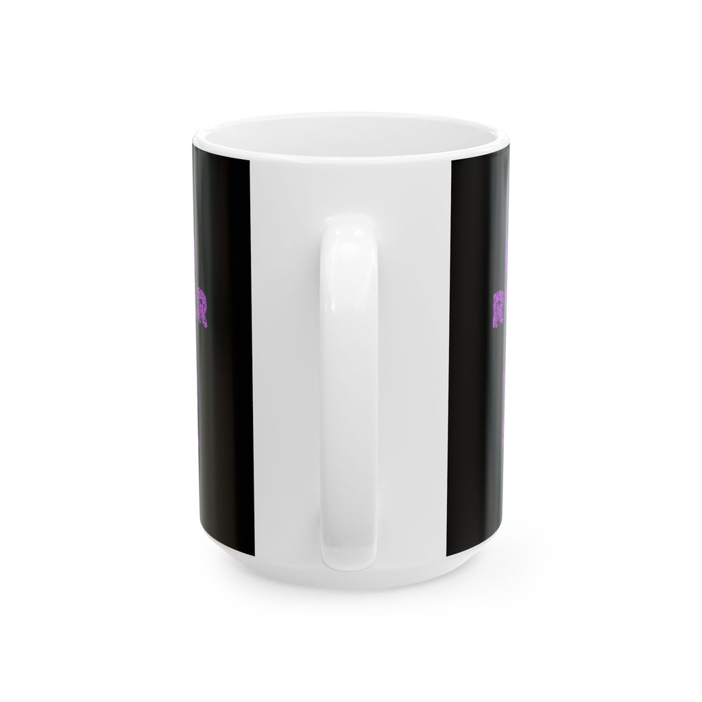 Non UK Sales 11oz And 15oz White Mug With (Burn rubber, Not your soul) P/B