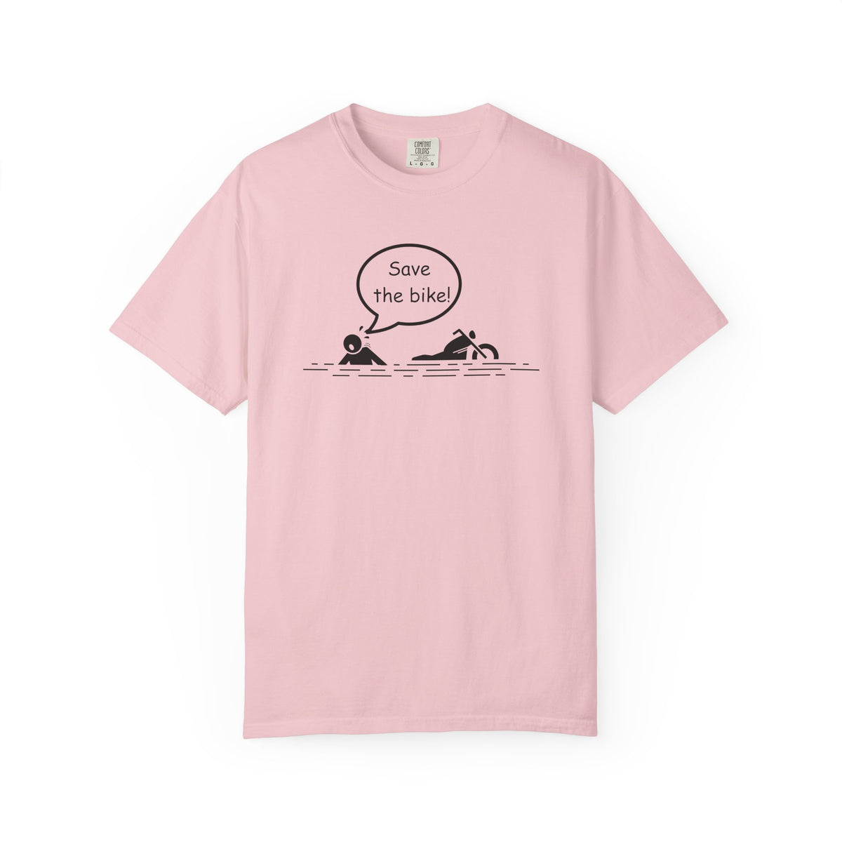 Non UK Sales Motorbike t-shirt (Save The Bike)  B/W