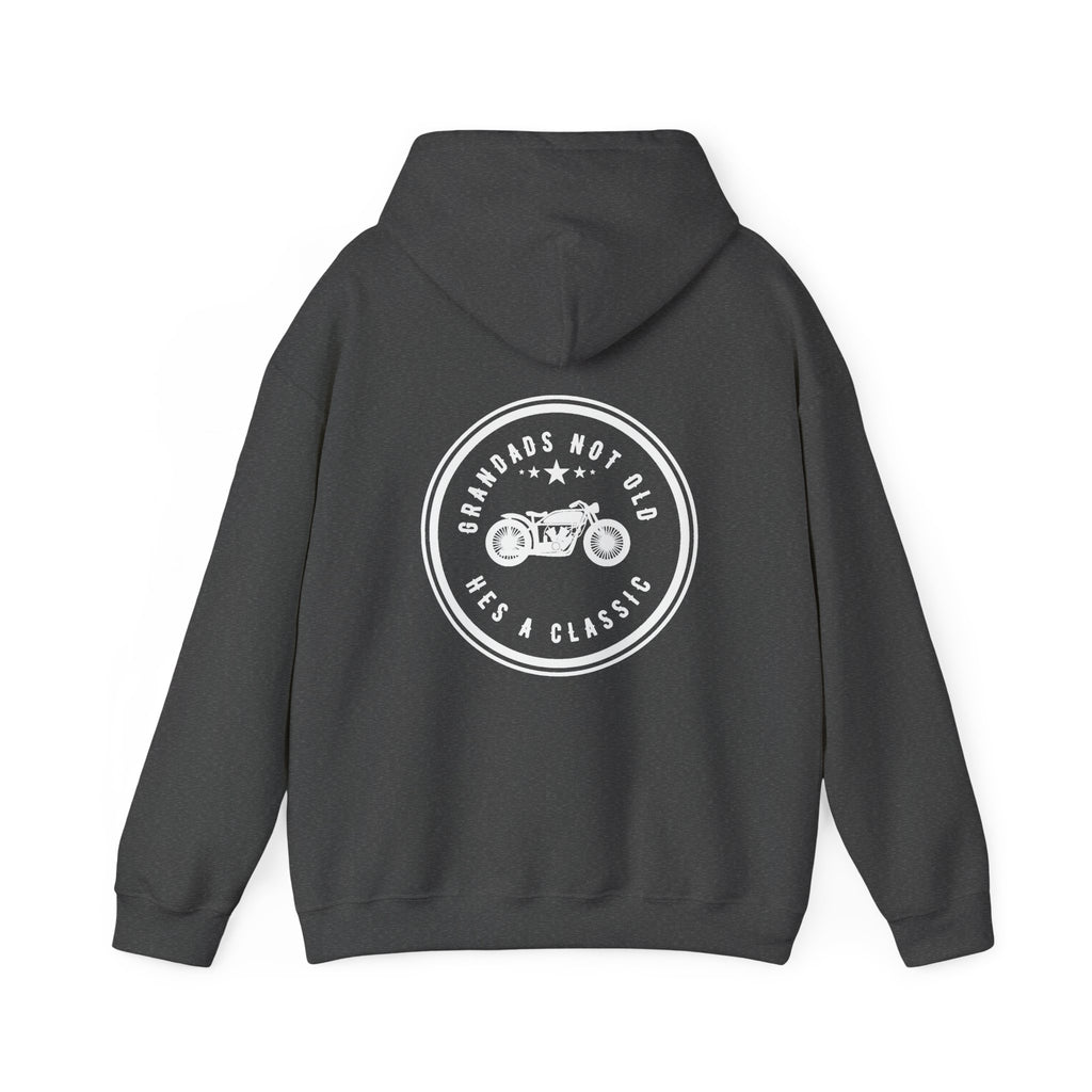 Unisex Heavy Blend™ Hooded Sweatshirt (Grandads Not Old, Hes A Classic) 2 Back