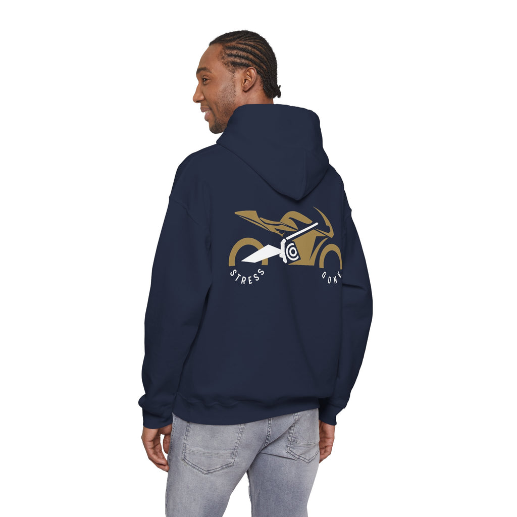 Unisex Heavy Blend™ Hooded Sweatshirt (Stress Gone) Back