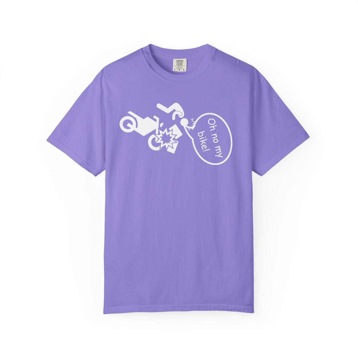 Non UK Sales Motorbike t-shirt (Oh no my bike) Boxes W/B