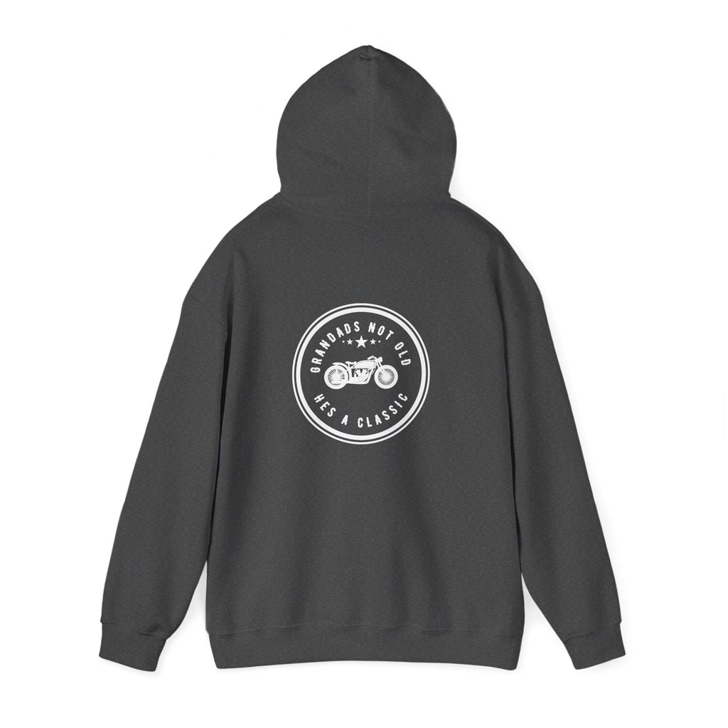 Non UK Sales Hooded Sweatshirt (Grandads not old, Hes a classic) W/B
