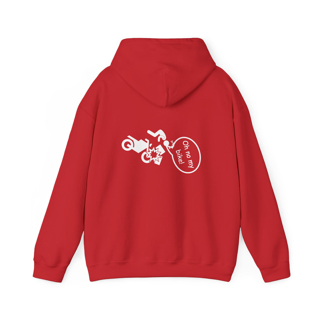 Non UK Sales Hooded Sweatshirt (Oh no my bike (Boxes) B/W