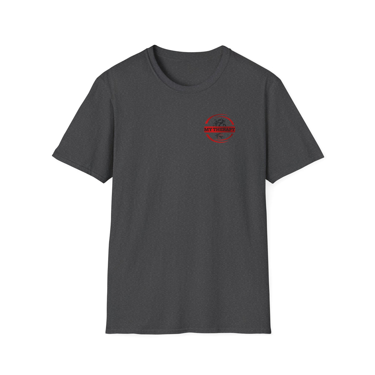 Motorbike T-shirt with 'My Therapy' (Red) Small Logo