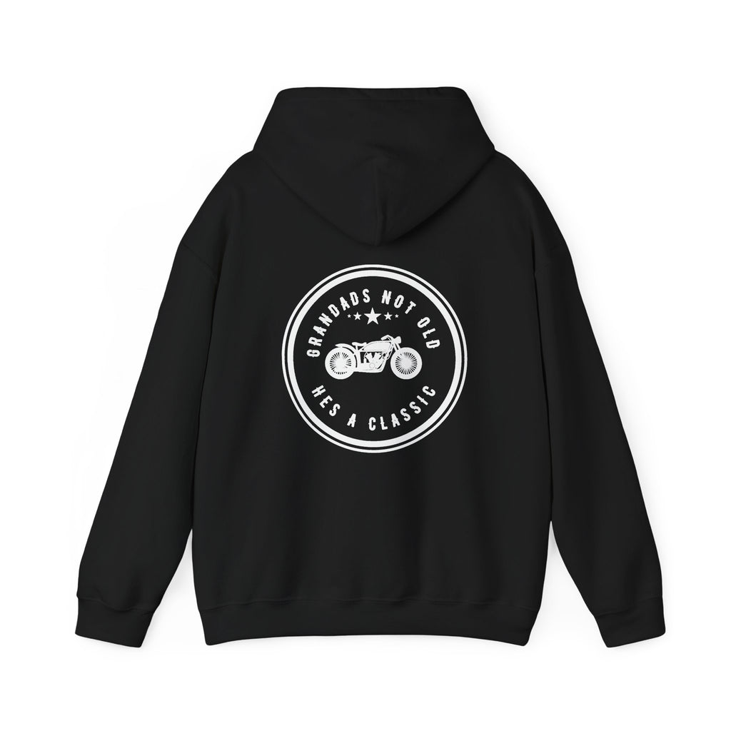 Unisex Heavy Blend™ Hooded Sweatshirt (Grandads Not Old, Hes A Classic) 2 Back