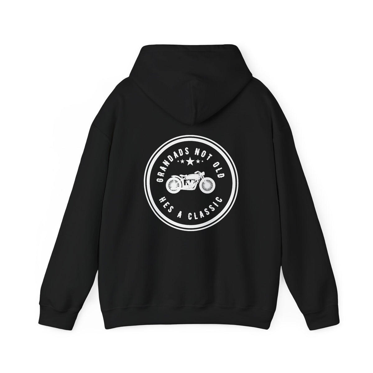 Unisex Heavy Blend™ Hooded Sweatshirt (Grandads Not Old, Hes A Classic) 2 Back
