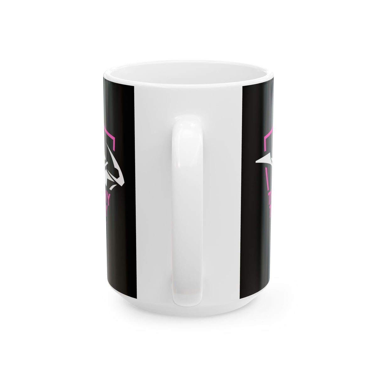 Non UK Sales 11oz And 15oz White Mug With (This is my therapy) pink