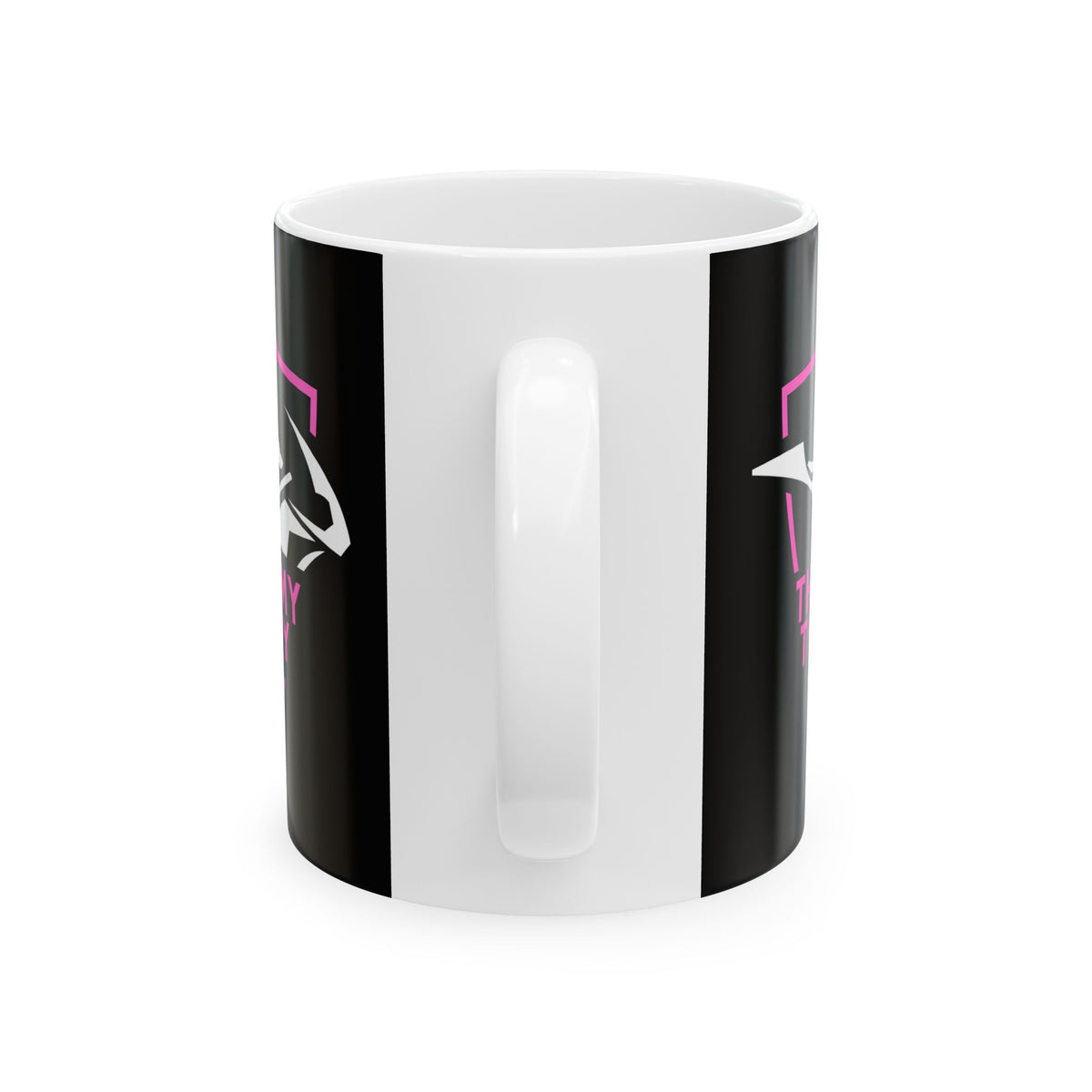 Non UK Sales 11oz And 15oz White Mug With (This is my therapy) pink
