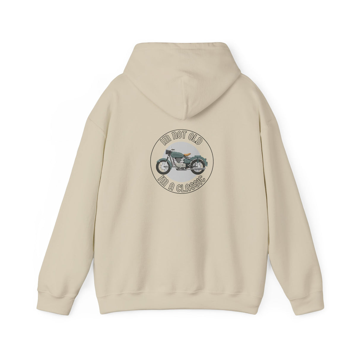 Non UK Sales Hooded Sweatshirt (I'm not old, I'm a classic) B/W
