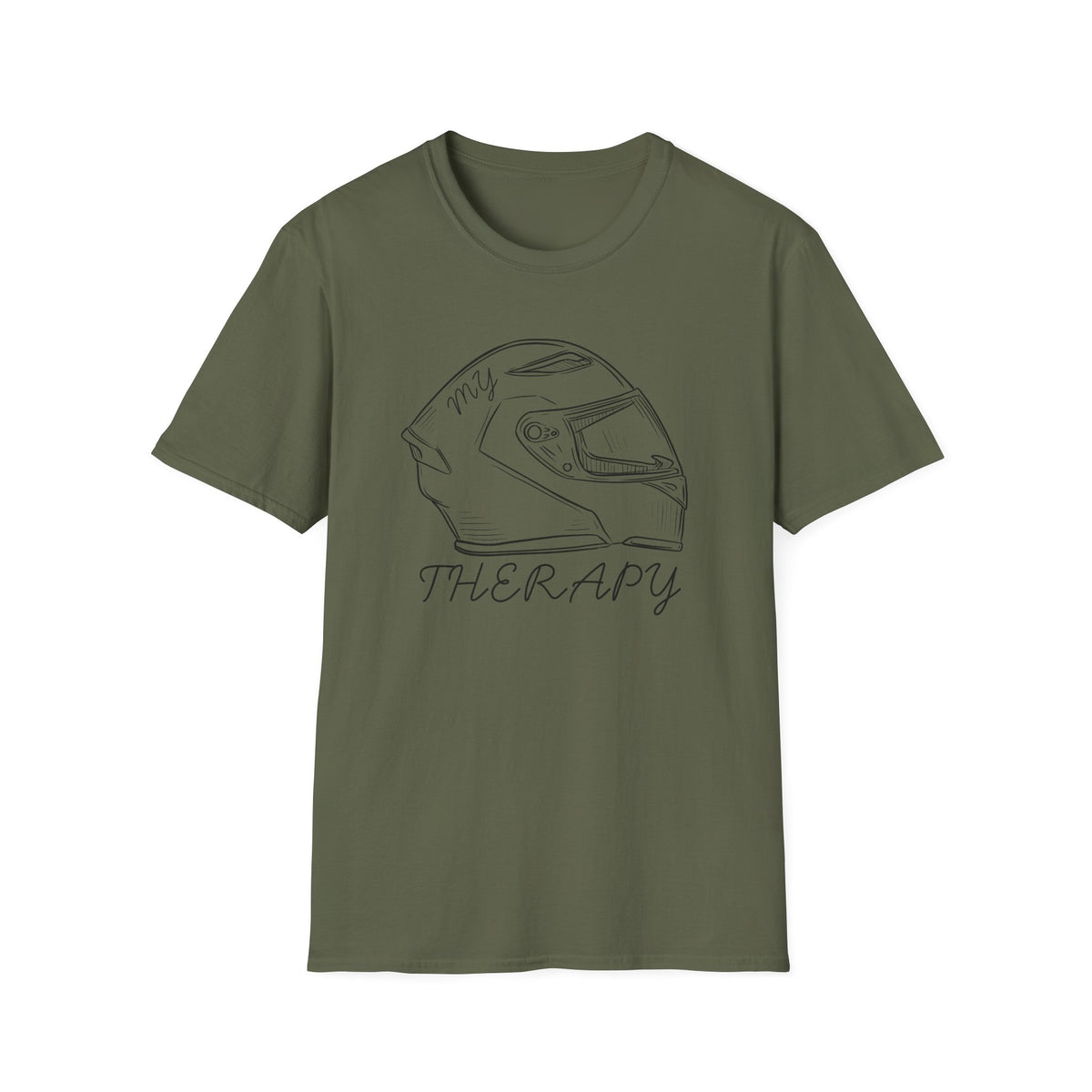 Motorbike T-shirt with 'My Therapy' (2)