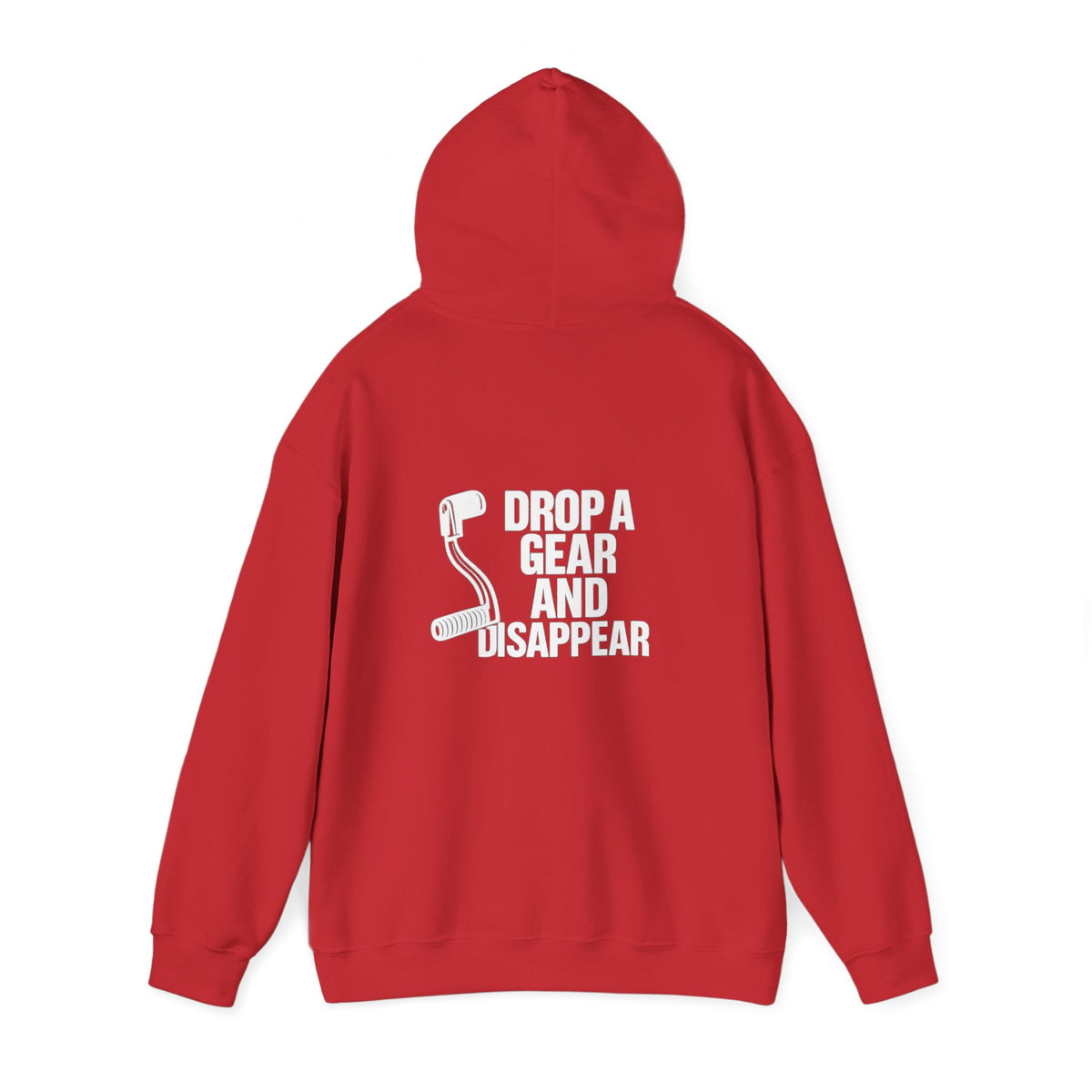 Non UK Sales Hooded Sweatshirt (Drop a gear and disappear) W/B