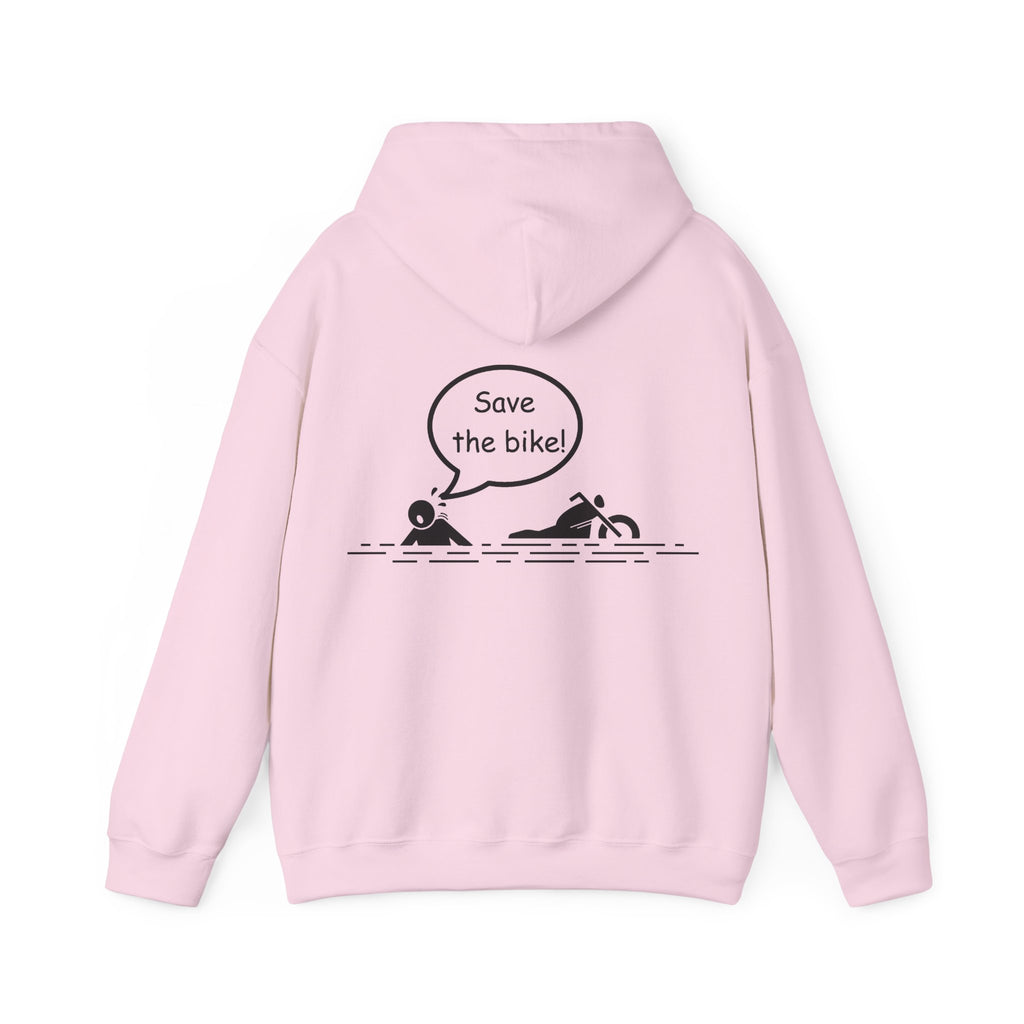Unisex Heavy Blend™ Hooded Sweatshirt (Save The Bike) Back