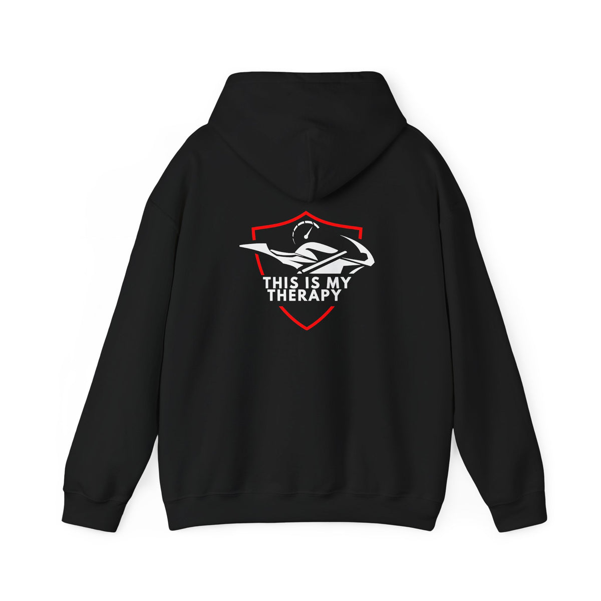 Non UK Sales Hooded Sweatshirt (This is my therapy) R/B