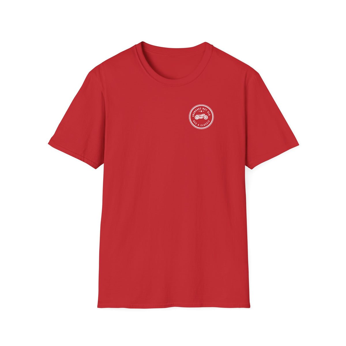 Motorbike T-shirt with 'Grandads Not Old Hes A Classic' (1) (Small Logo)