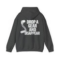 Unisex Heavy Blend™ Hooded Sweatshirt (Drop A Gear And Disappear) Back