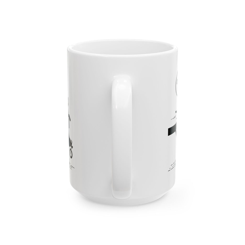 Non UK Sales  11oz And 15oz White Mug With (Oh no my bike) 1