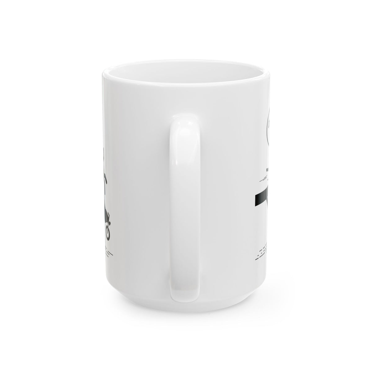 Non UK Sales  11oz And 15oz White Mug With (Oh no my bike) 1