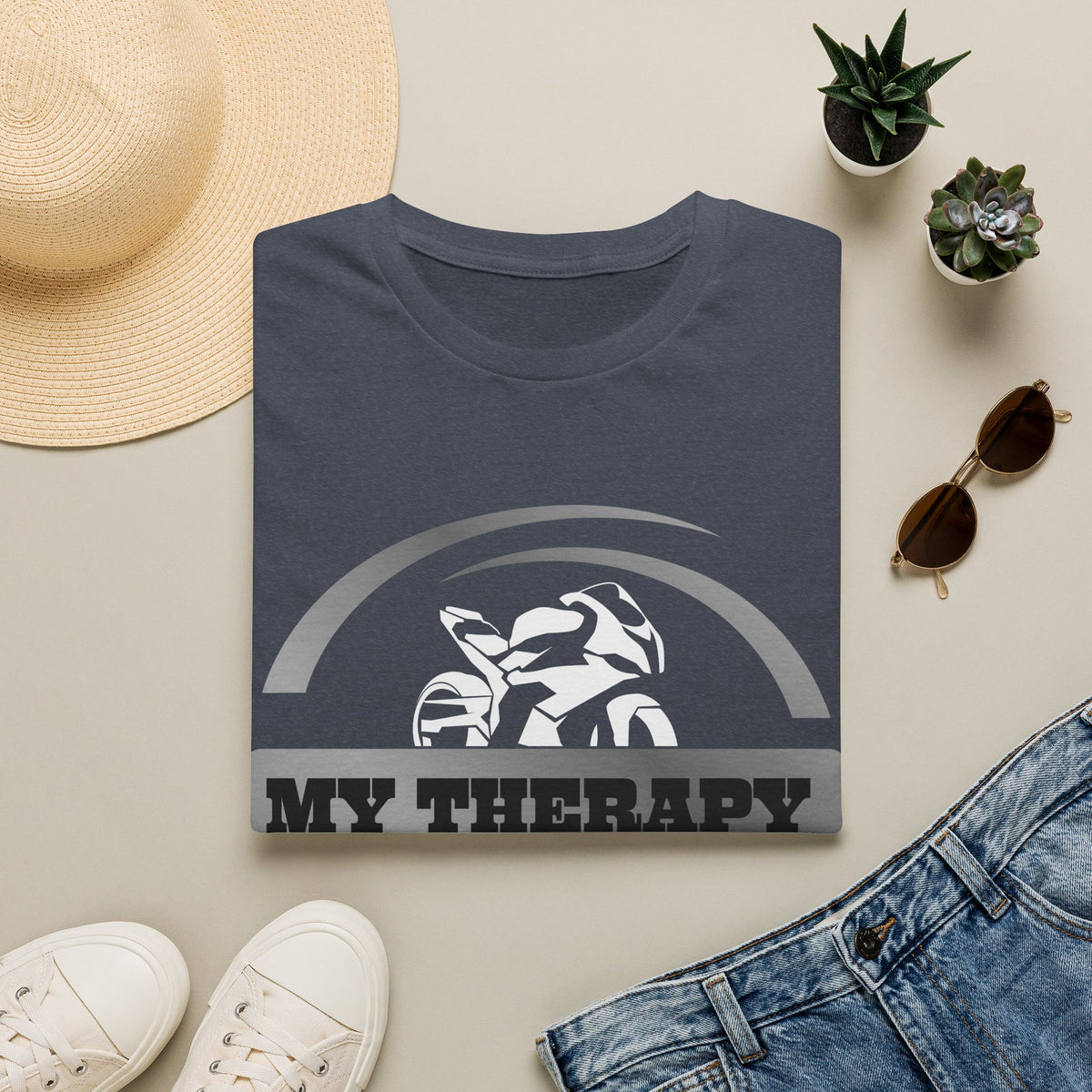 Motorbike T-shirt with 'My Therapy'