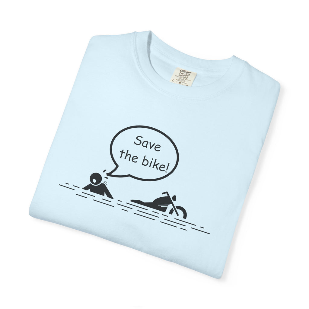 Non UK Sales Motorbike t-shirt (Save The Bike)  B/W
