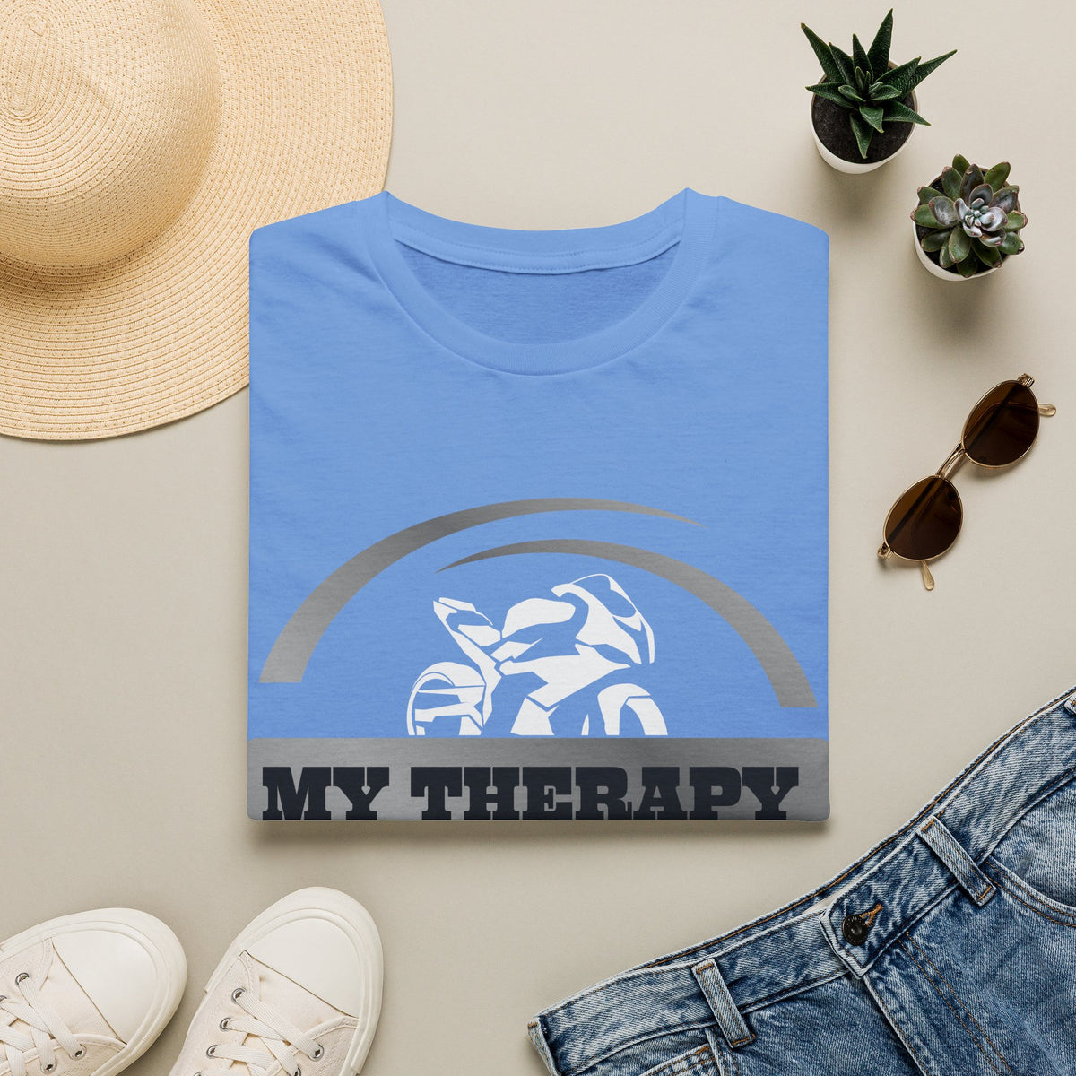 Motorbike T-shirt with 'My Therapy'