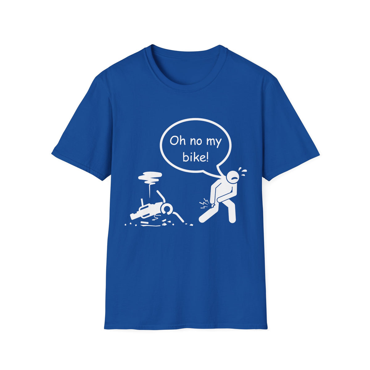 Motorbike T-shirt with 'Oh No My Bike!'