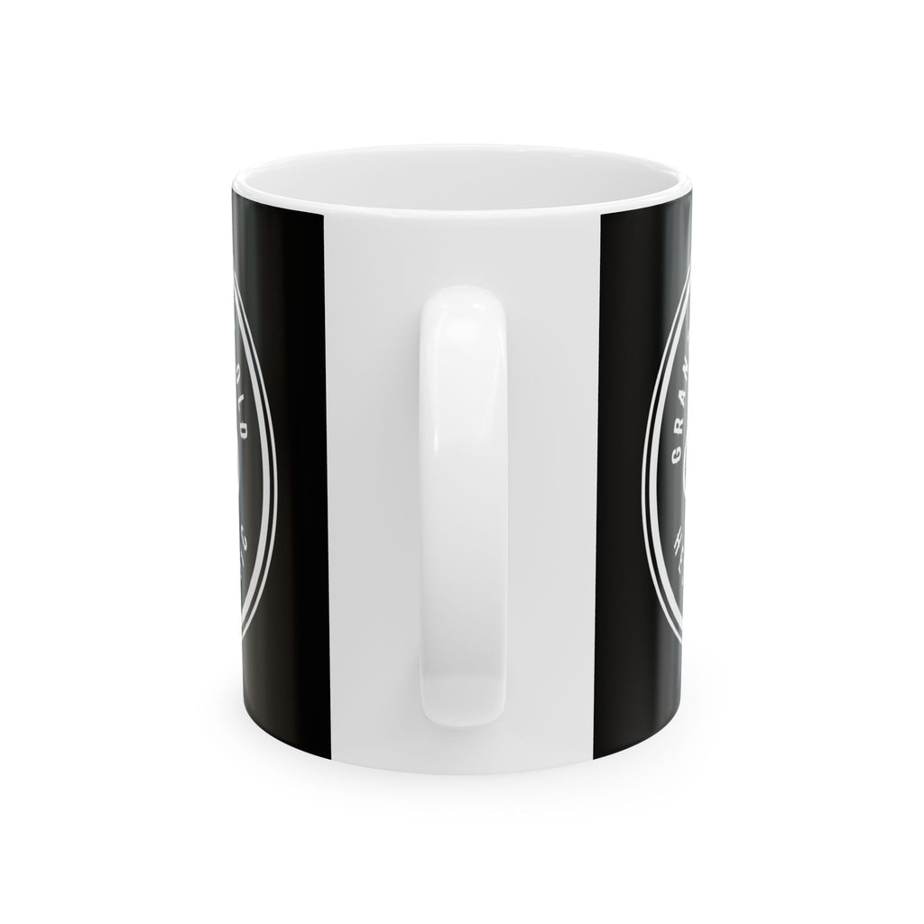 Non UK Sales 11oz And 15oz White Mug With (Grandads not old, Hes a classic) B/W
