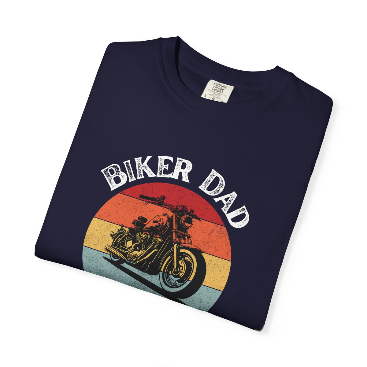 Non UK Sales Motorbike t-shirt  (Biker Dad, Like a normal Dad, Just faster) W/B