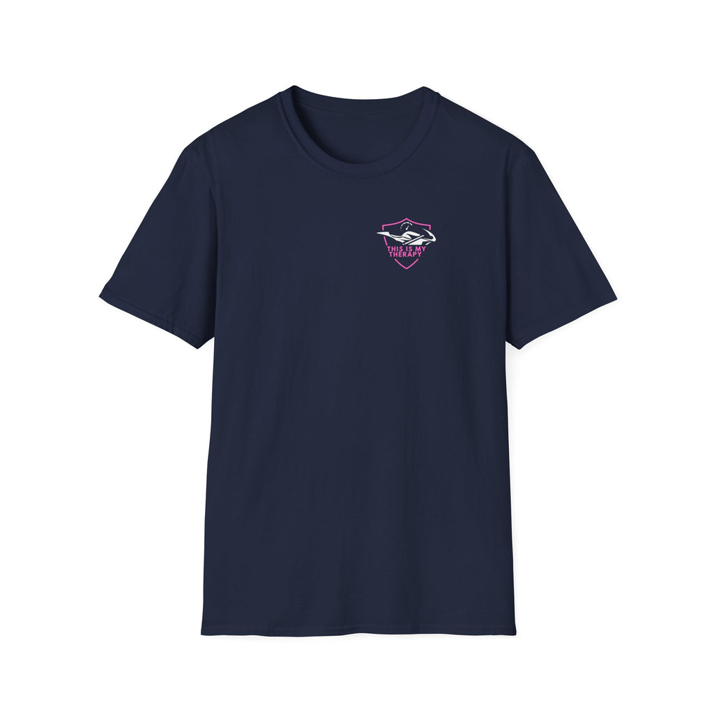 Motorbike T-shirt with 'This is my Therapy' (3) Small Logo