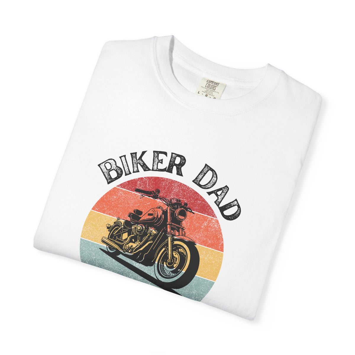 Non UK Sales Motorbike t-shirt  (Biker Dad, Like a normal Dad, Just faster) B/W