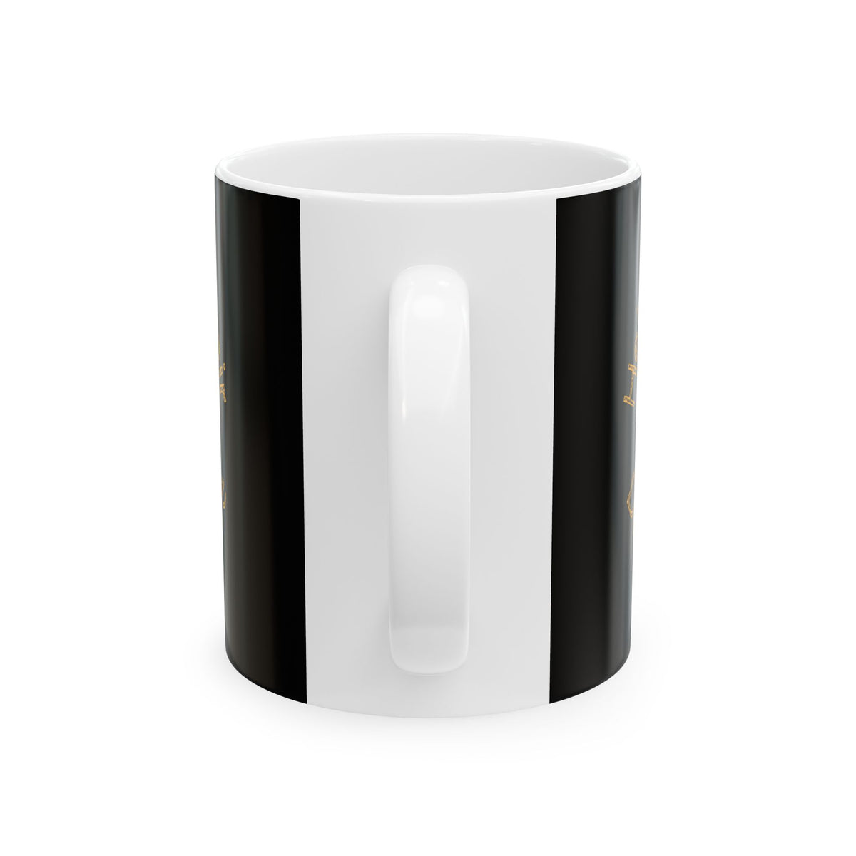 Non UK Sales 11oz And 15oz White Mug With (Helmet hair, Dont care) Y/B