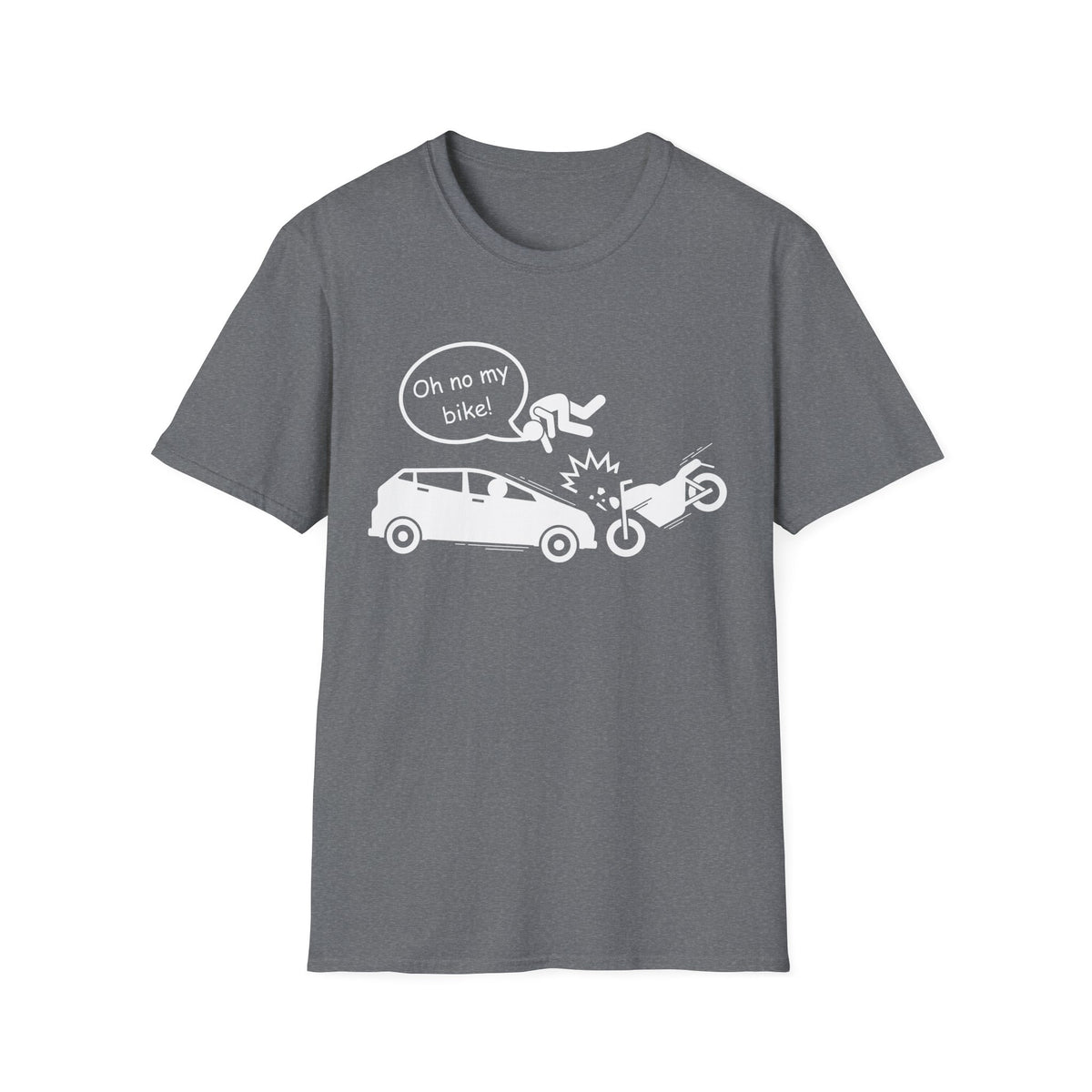 Motorbike T-shirt with 'Oh No My Bike!' (3)