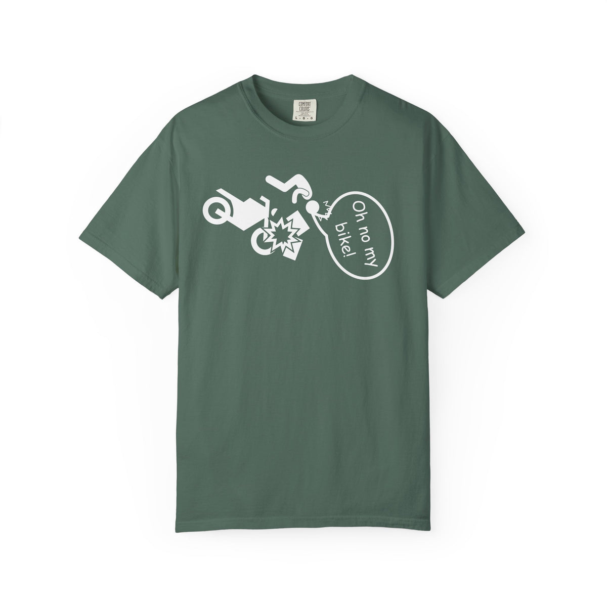 Non UK Sales Motorbike t-shirt (Oh no my bike) Boxes W/B