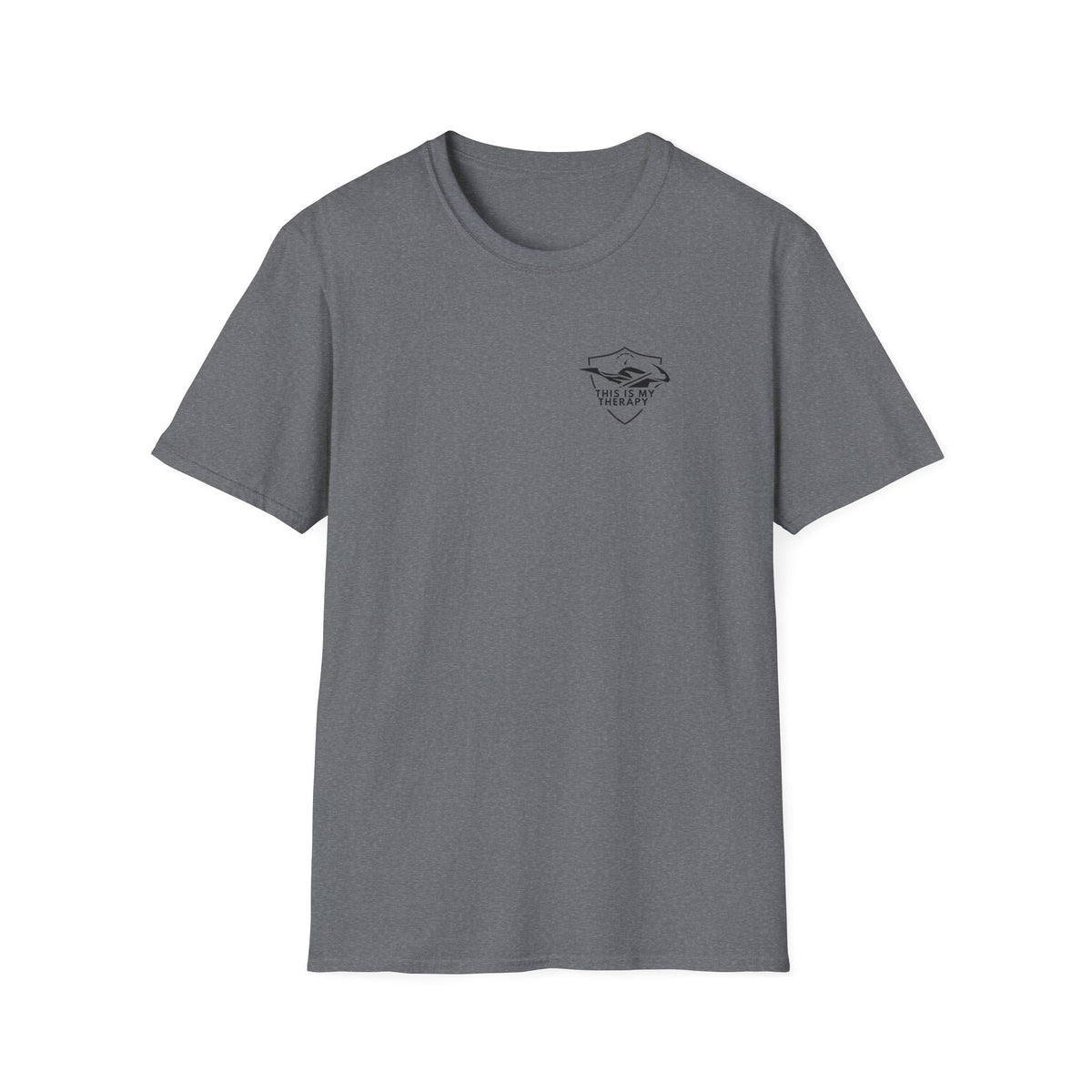 Motorbike T-shirt with 'This is my Therapy' (2) Small Logo