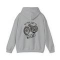 Unisex Heavy Blend™ Hooded Sweatshirt (Old Bikes Never Die, They Just Leak More Oil) Back