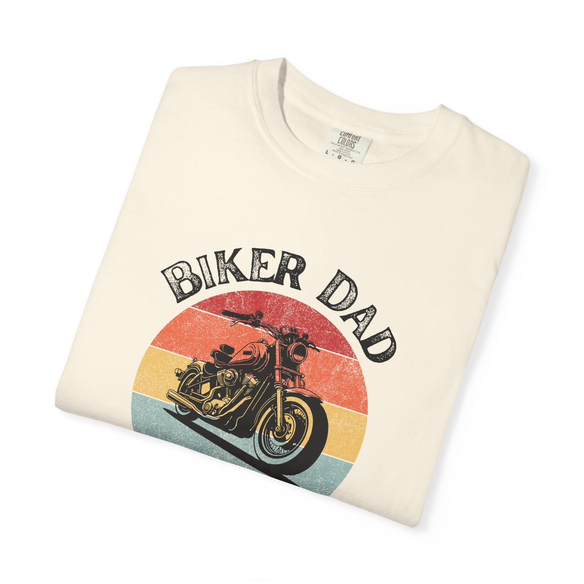 Non UK Sales Motorbike t-shirt  (Biker Dad, Like a normal Dad, Just faster) B/W