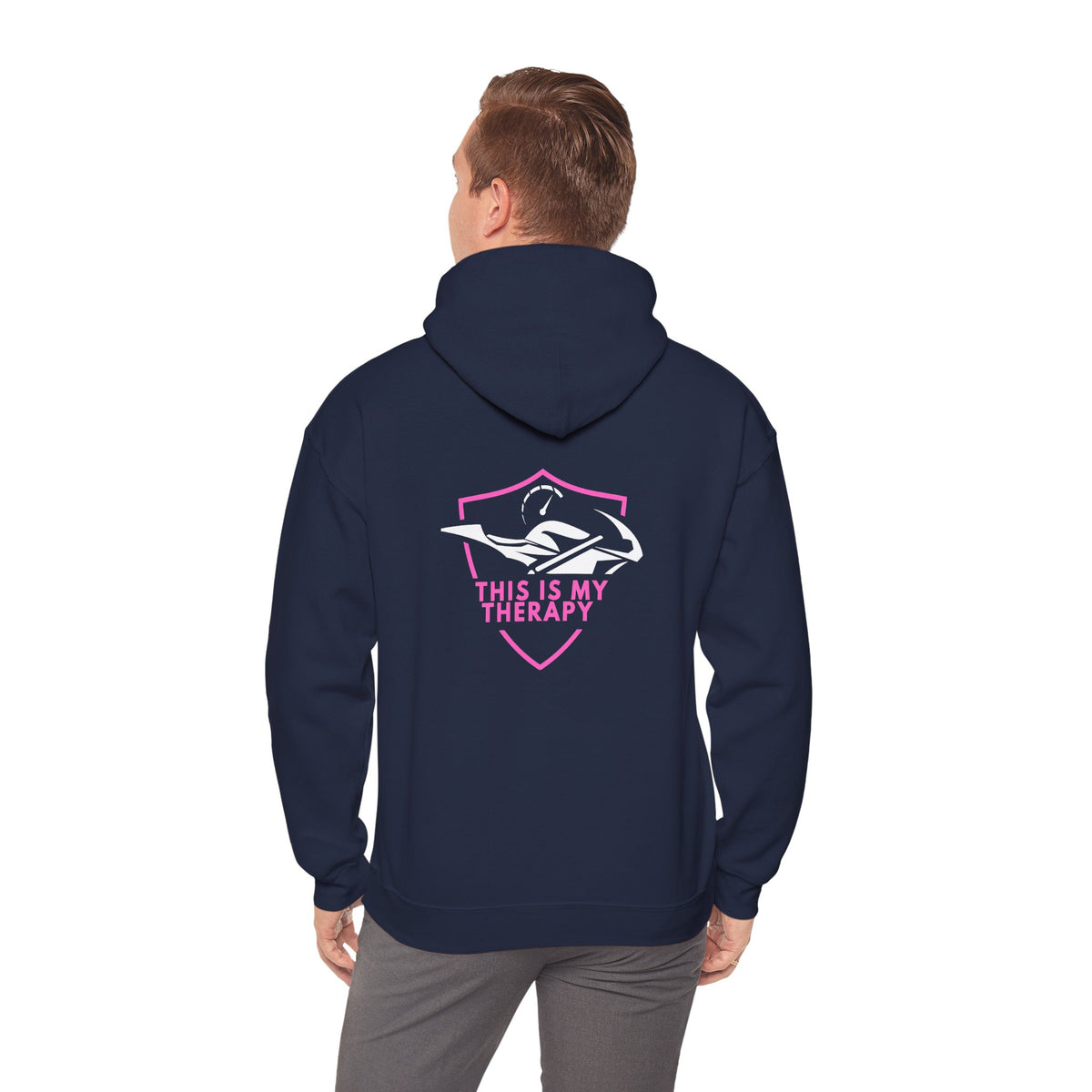 Non UK Sales Hooded Sweatshirt (This is my therapy) P/B