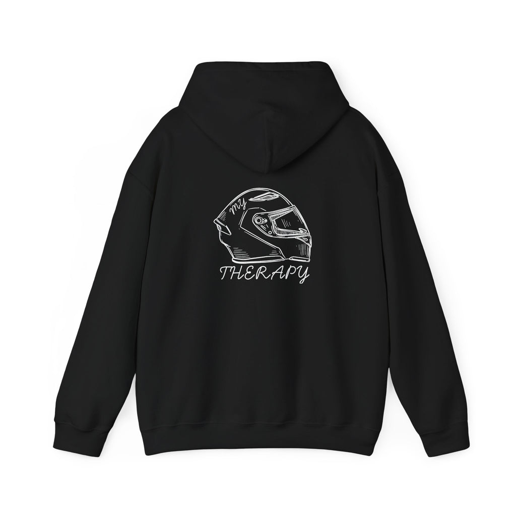 Non UK Sales Hooded Sweatshirt (My therapy) W/B