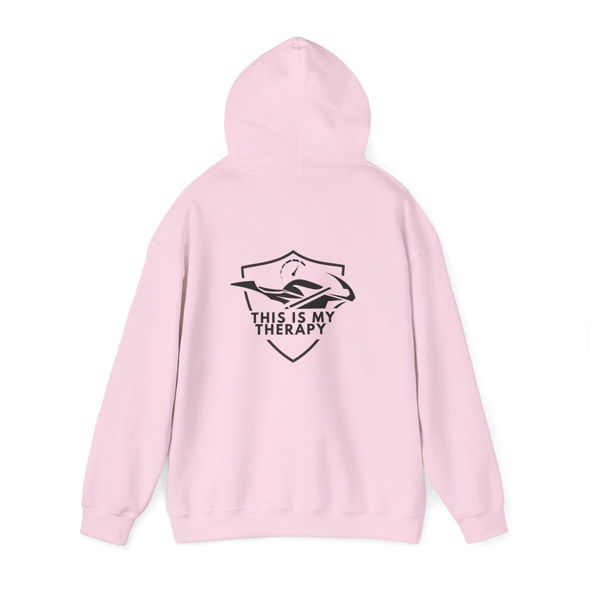 Non UK Sales Hooded Sweatshirt (This is my therapy) B/W