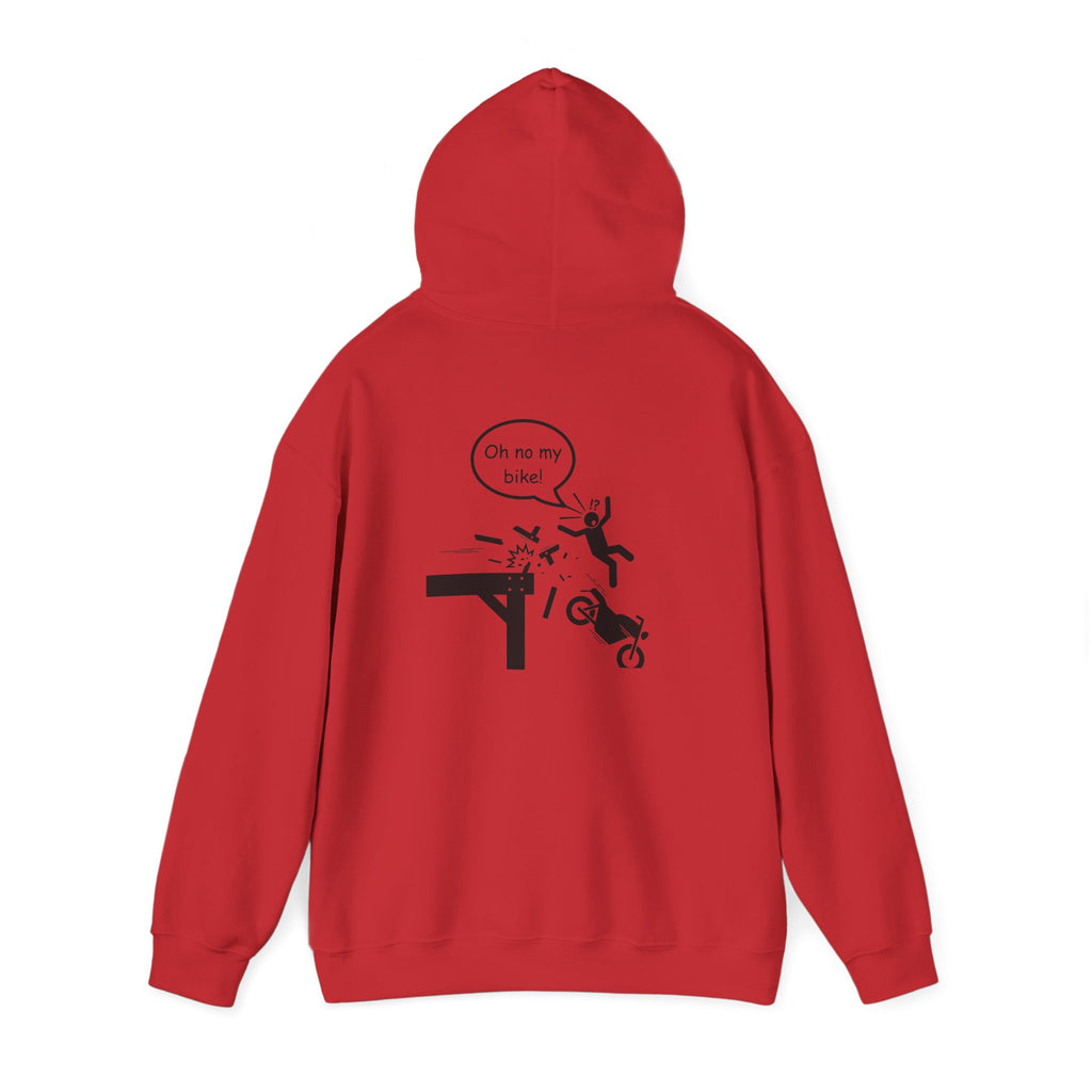 Non UK Sales Hooded Sweatshirt (Oh no my bike (Pier) W/B