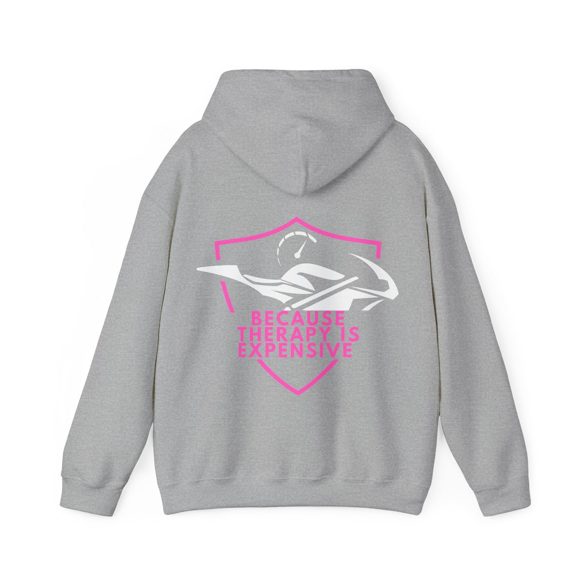 Unisex Heavy Blend™ Hooded Sweatshirt (Because Therapy Is Expensive) 3 Back